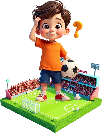 soccer boy have a question